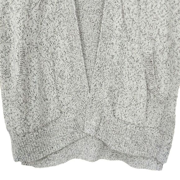 Madewell Open Cardigan Sweater Womens Small Gray Marled Long Sleeve 100% Cotton - Picture 5 of 13